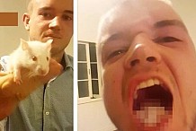 Un Australien arrache la tête d'un rat avec les dents